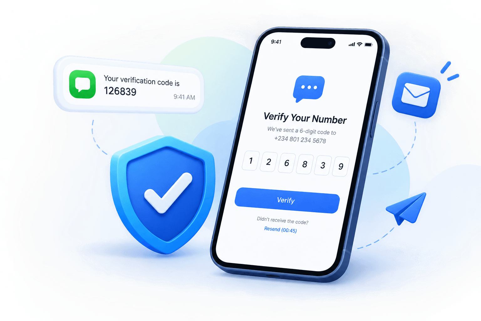 Receiving an SMS verification code on a rented virtual phone number